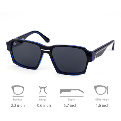 Freesbee Lincoln Asetat Unisex Güneş Gözlüğü